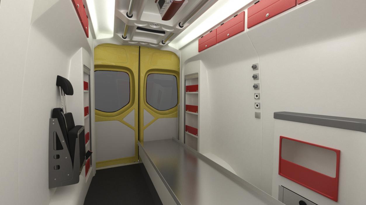 Mercedes Benz Sprinter Emergency Ambulance 3D