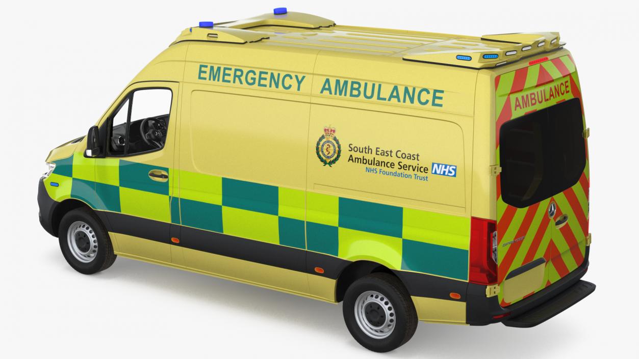 Mercedes Benz Sprinter Emergency Ambulance 3D