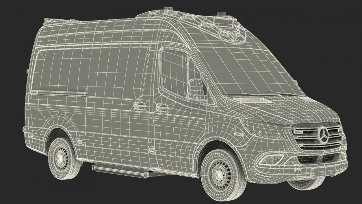 Mercedes Benz Sprinter Emergency Ambulance 3D