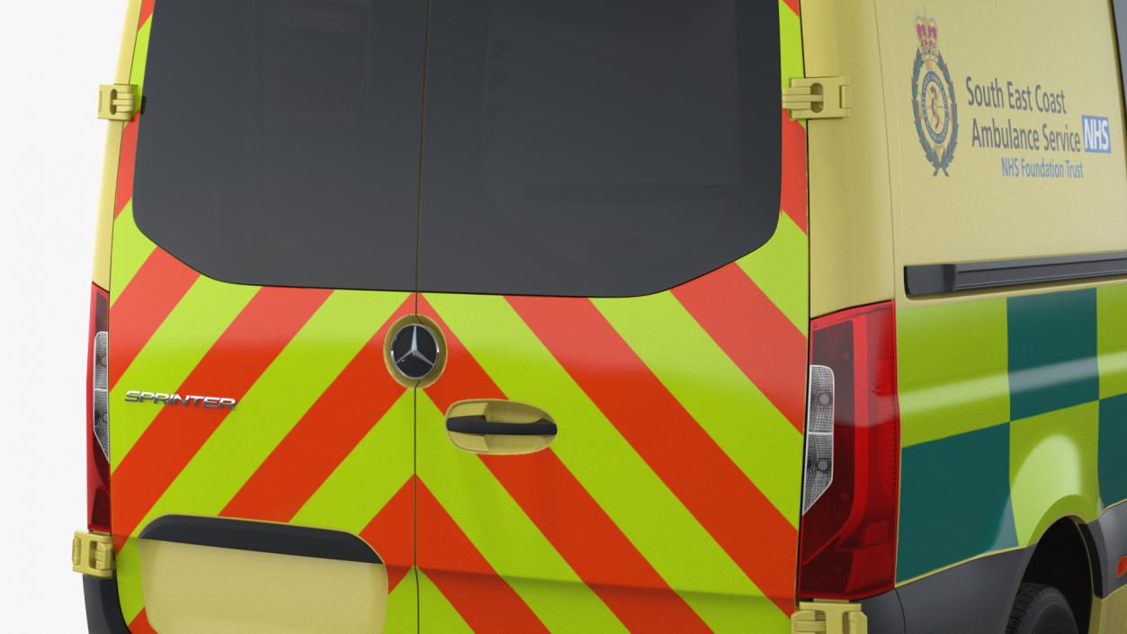 Mercedes Benz Sprinter Emergency Ambulance 3D