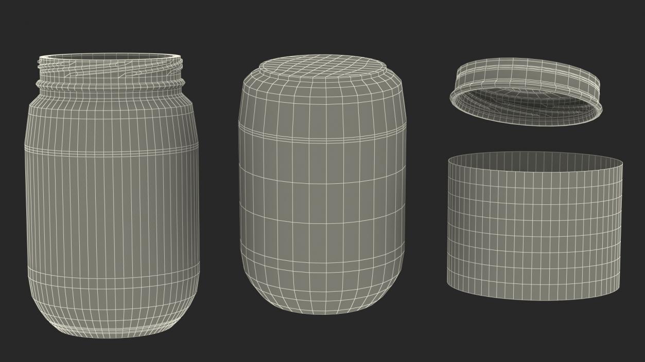 3D model Gerber Garden Veggies Jar 170g