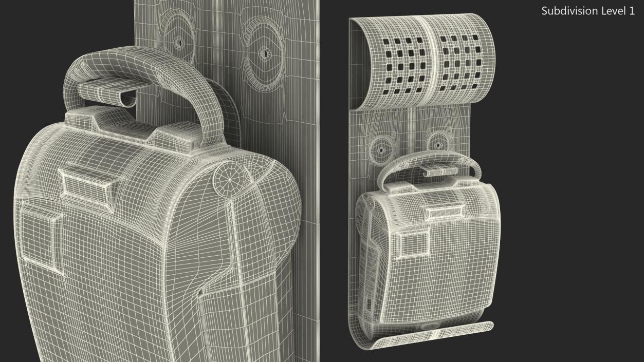 3D Medtronic Lifepak CR Plus on Wall Bracket