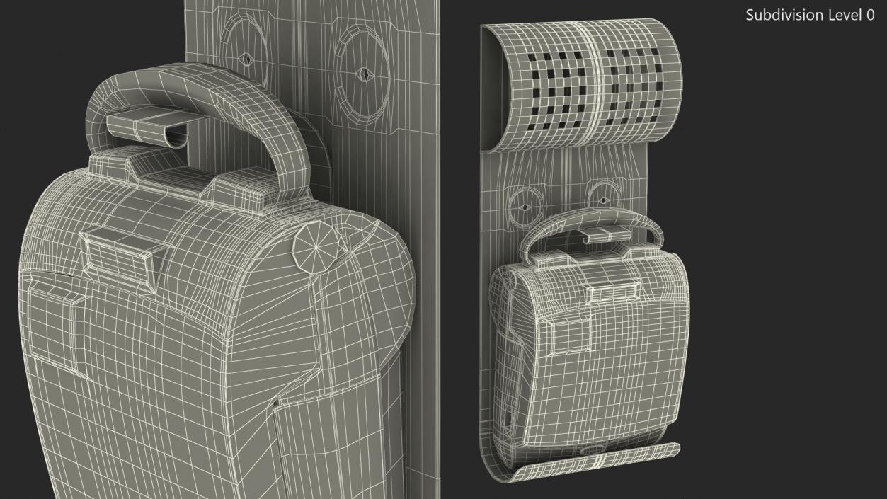 3D Medtronic Lifepak CR Plus on Wall Bracket