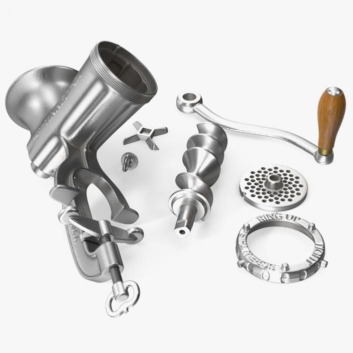 3D model Hand Meat Grinder Disassembled