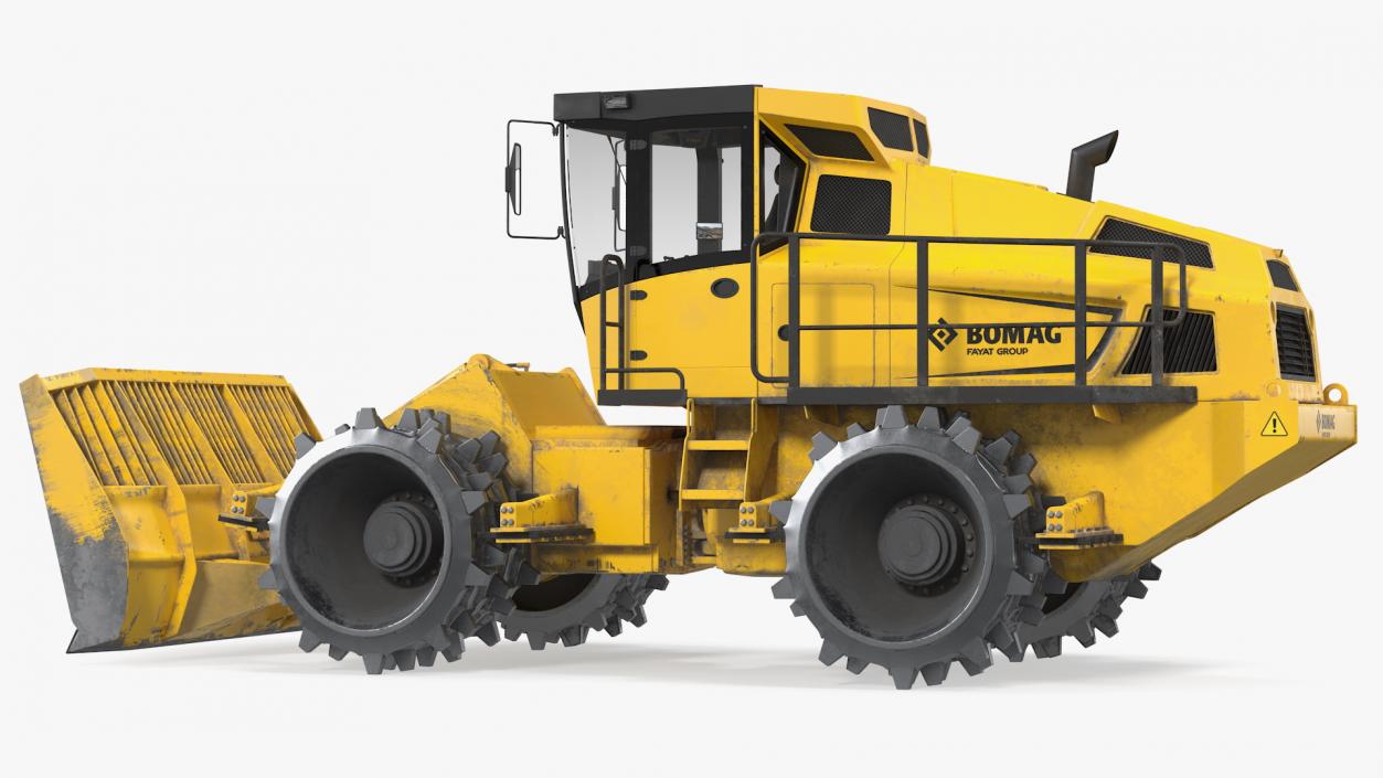 Bomag BC 473 RB5 Refuse Compactor Dusty 3D model