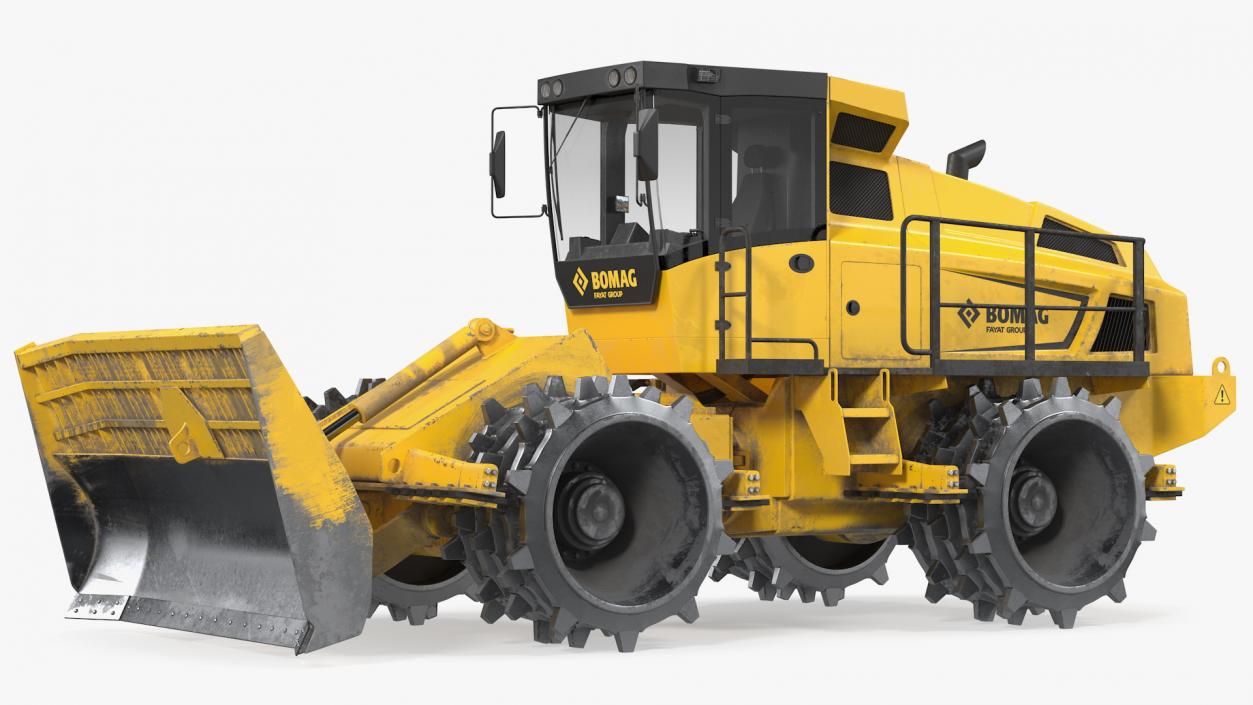 Bomag BC 473 RB5 Refuse Compactor Dusty 3D model