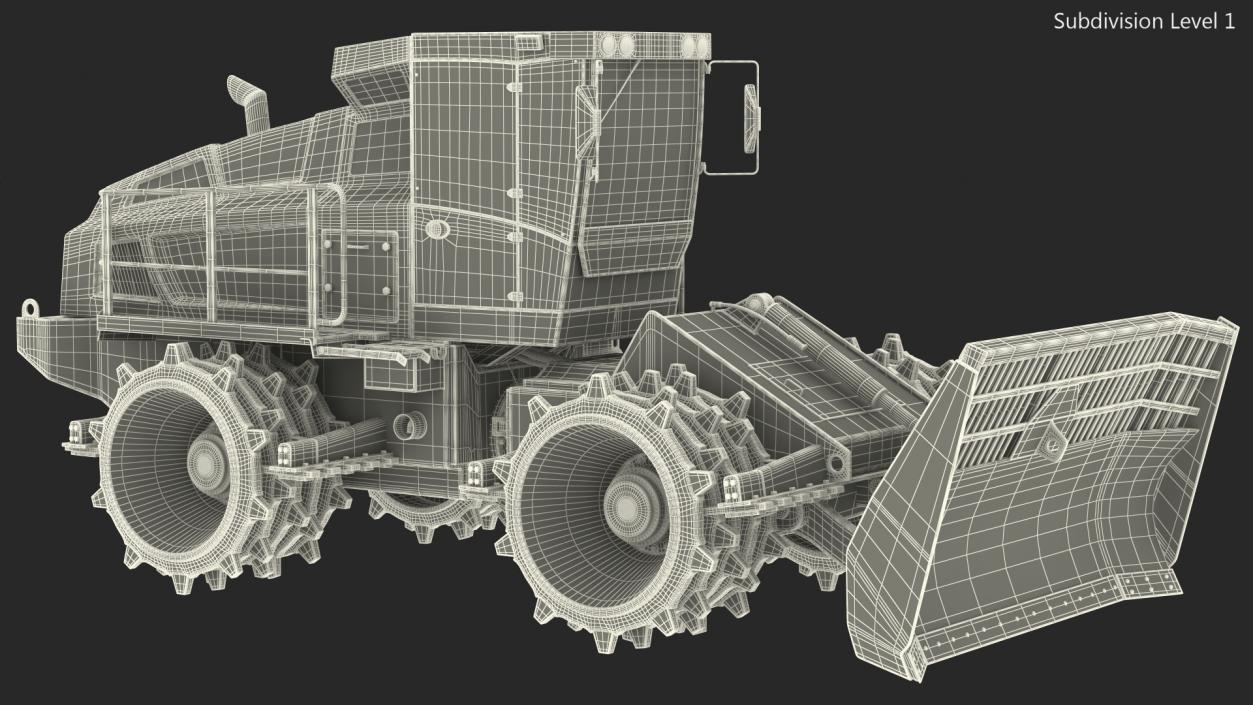 Bomag BC 473 RB5 Refuse Compactor Dusty 3D model