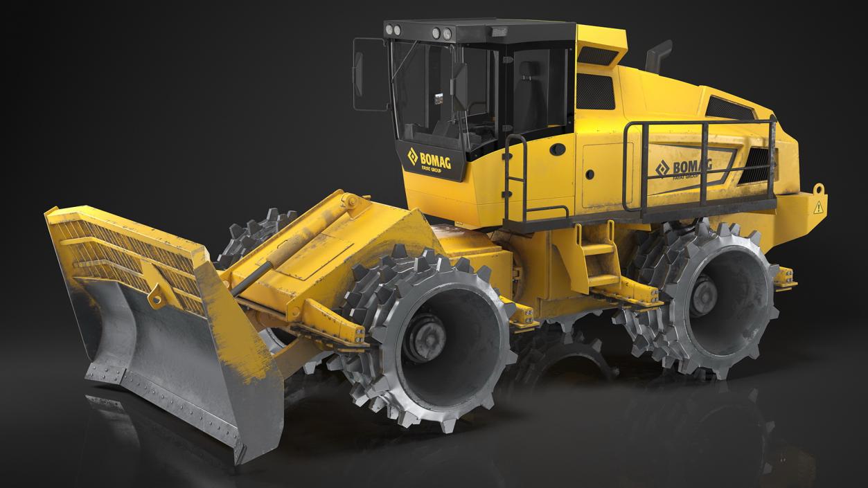 Bomag BC 473 RB5 Refuse Compactor Dusty 3D model