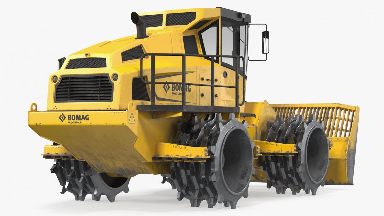 Bomag BC 473 RB5 Refuse Compactor Dusty 3D model