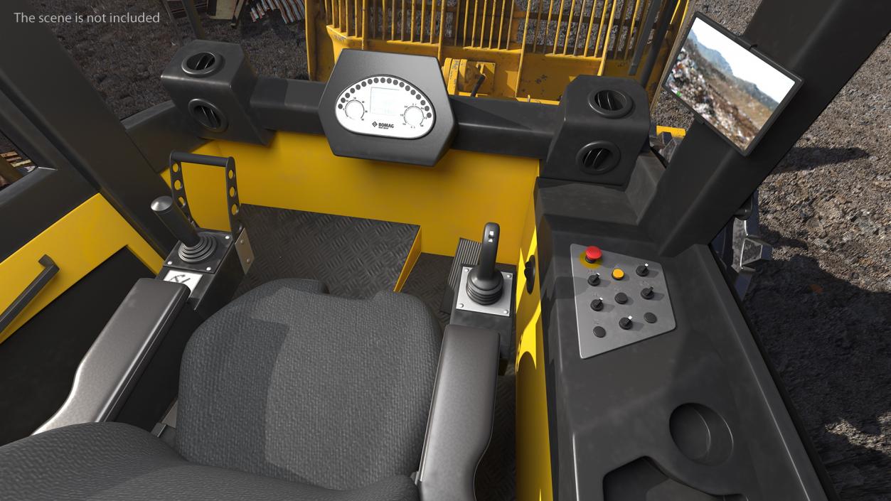 Bomag BC 473 RB5 Refuse Compactor Dusty 3D model