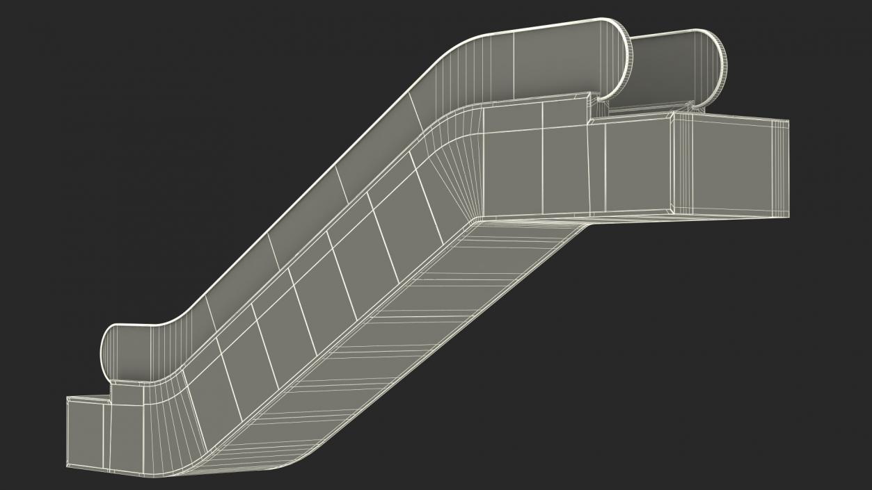 3D model Commercial Escalator