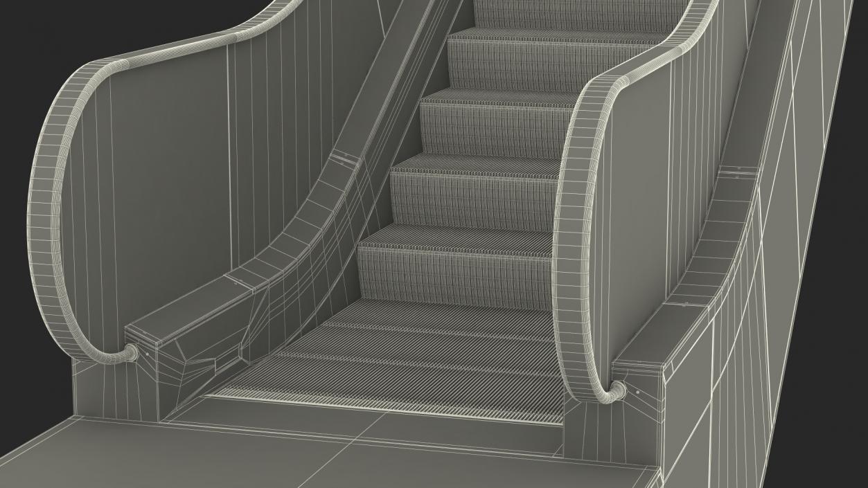 3D model Commercial Escalator