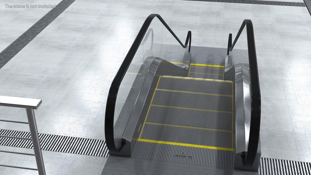 3D model Commercial Escalator