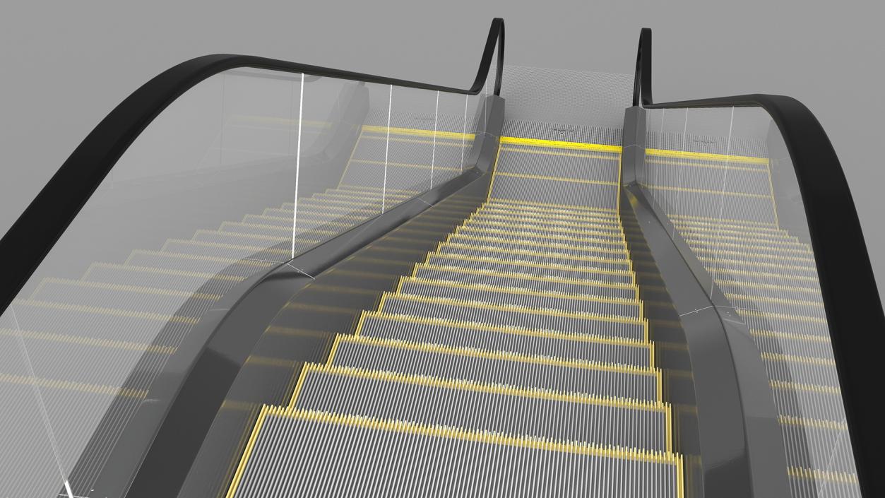 3D model Commercial Escalator