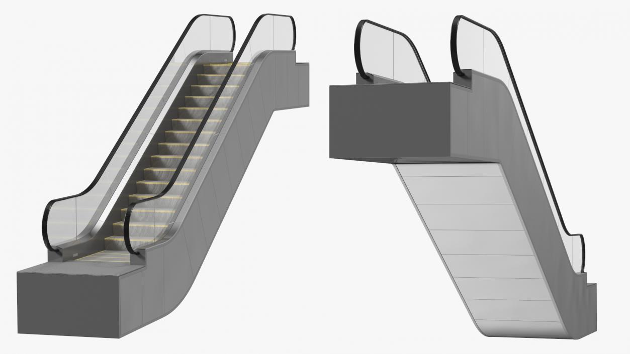 3D model Commercial Escalator