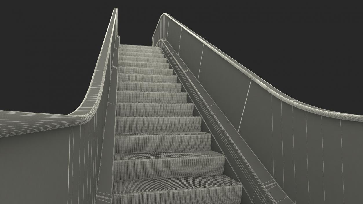 3D model Commercial Escalator