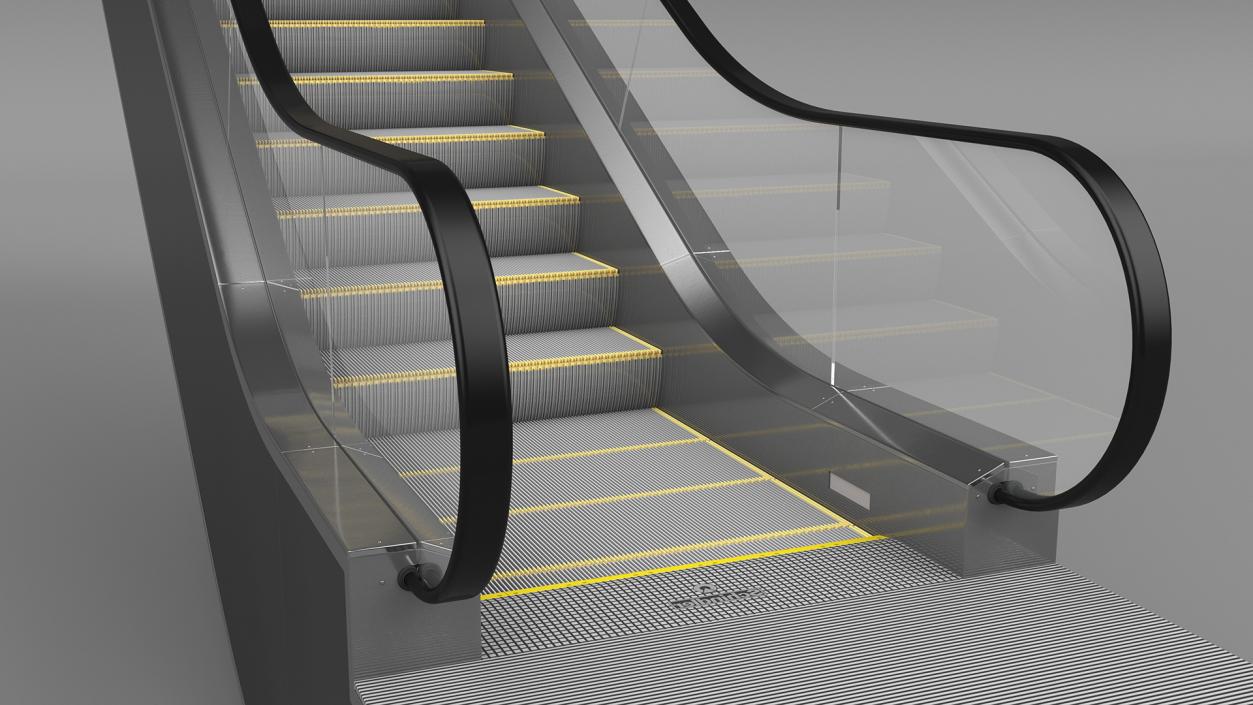 3D model Commercial Escalator