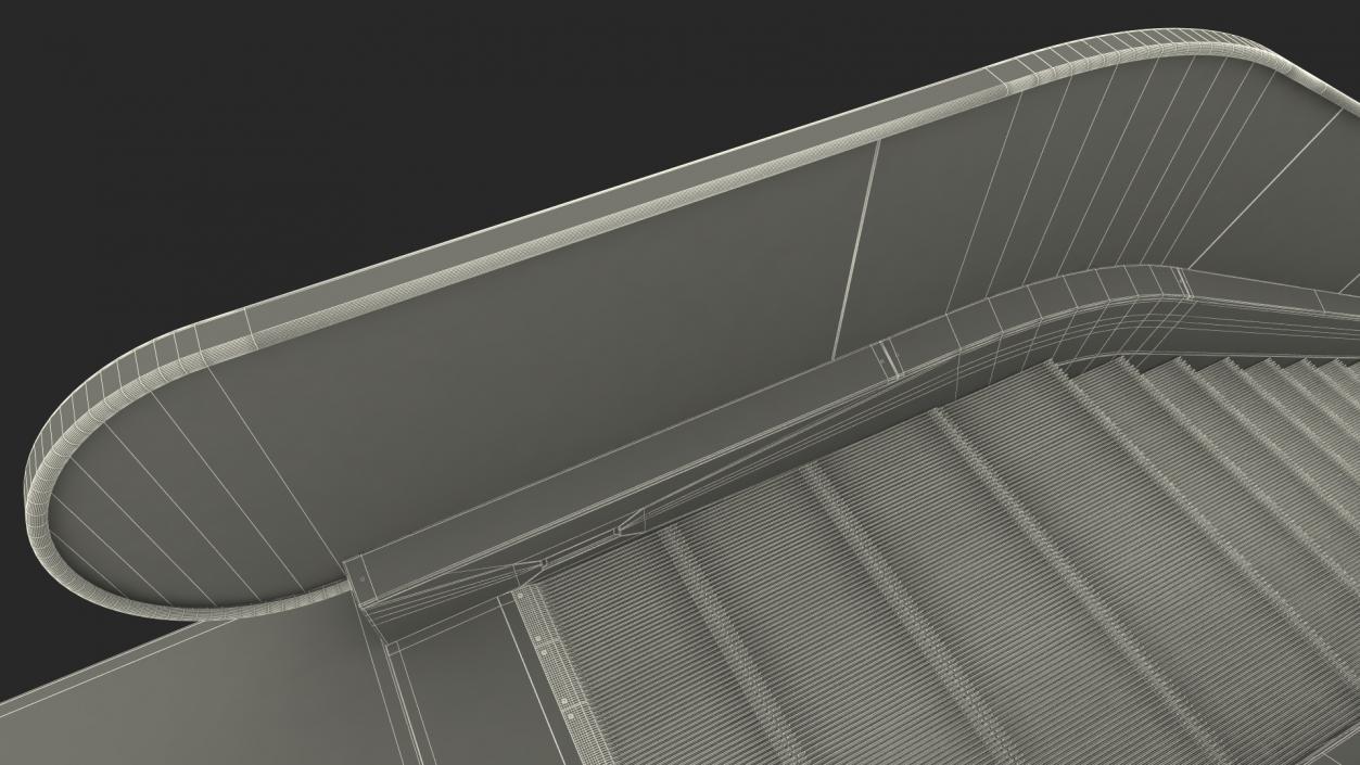 3D model Commercial Escalator