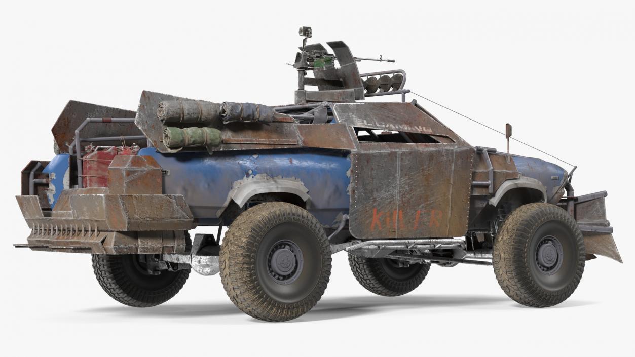 Post Apocalyptic Car Rigged 3D