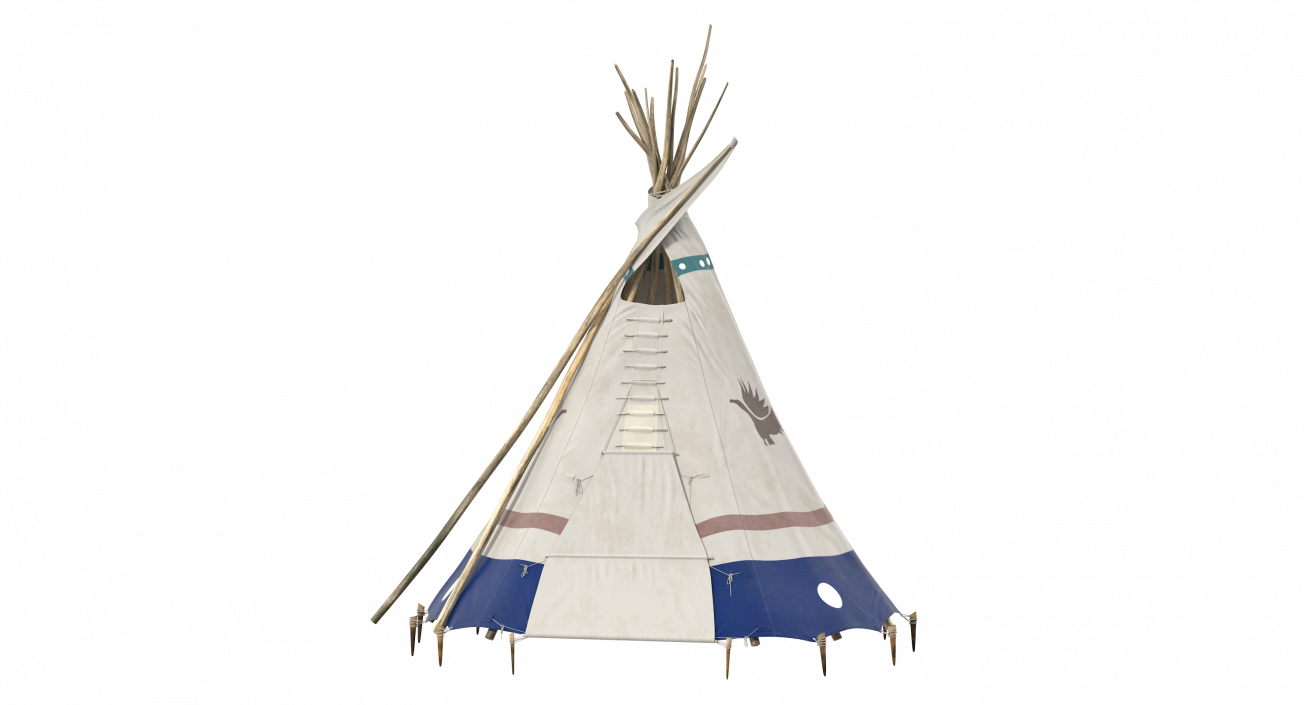3D model Traditional Canvas Teepee