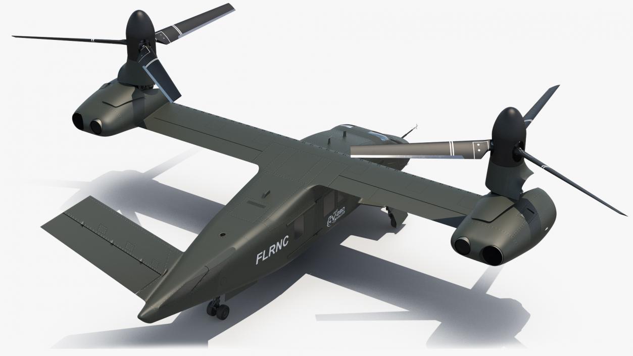 Bell V-280 Valor Tiltrotor Aircraft Rigged 3D