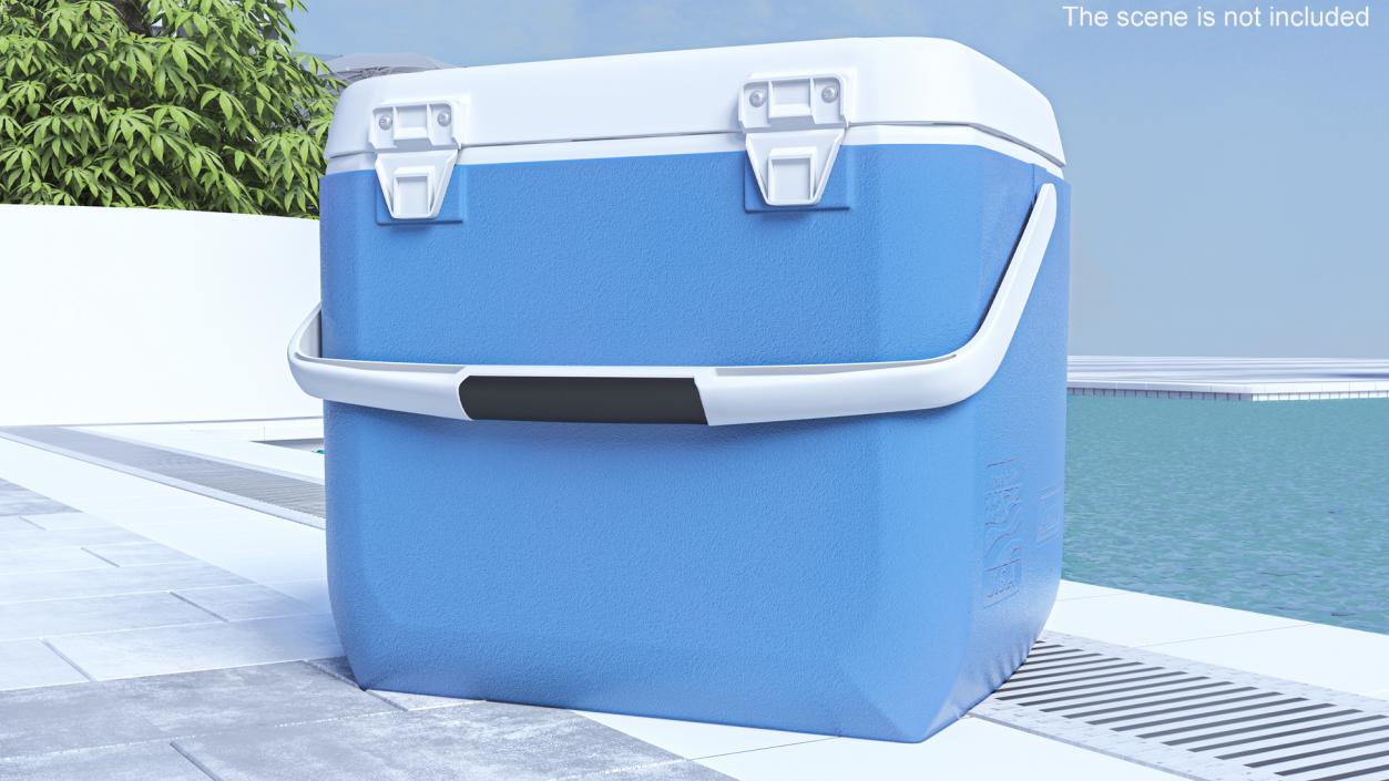 Coleman 28 Quart Xtreme Cooler Blue Rigged 3D