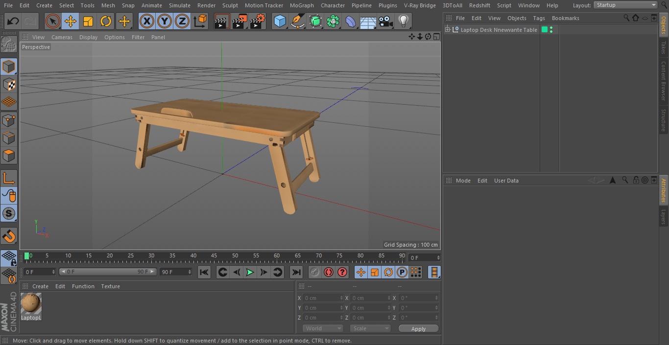 Laptop Desk Nnewvante Table 3D