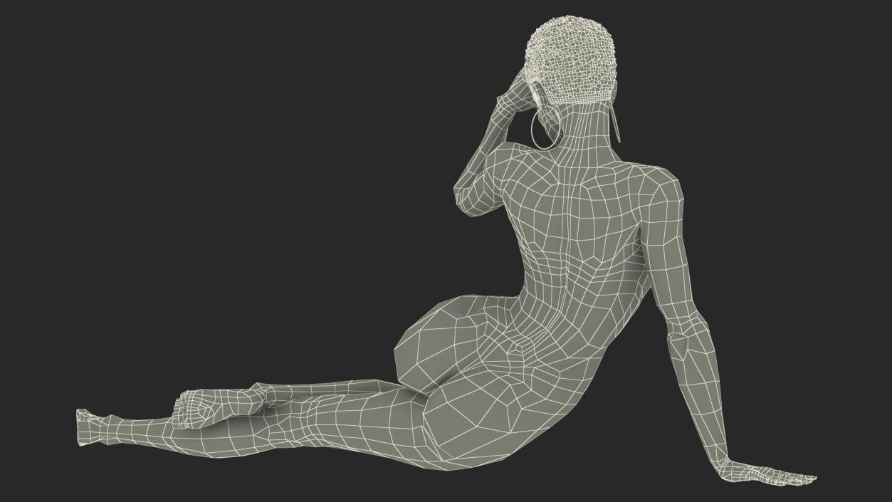 3D model Nude Dark Skin Woman