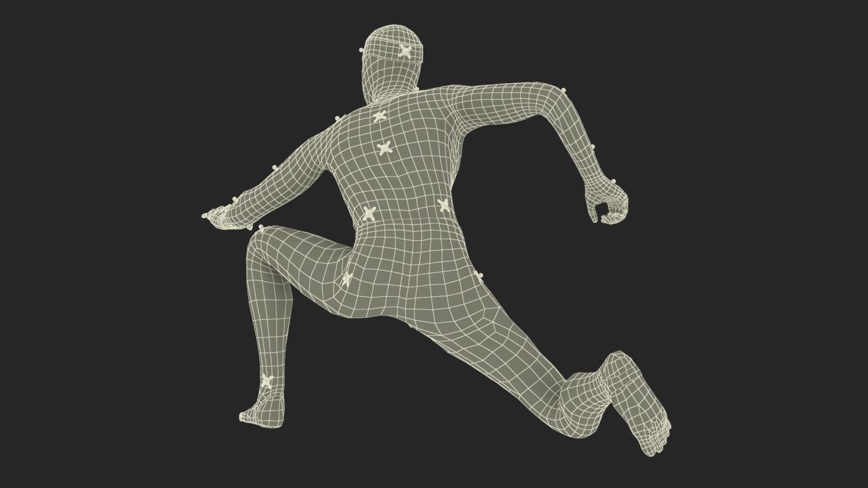 OptiTrack Motion Capture Suit Human Figure 3D