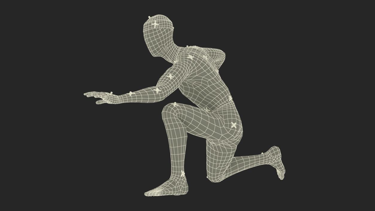 OptiTrack Motion Capture Suit Human Figure 3D