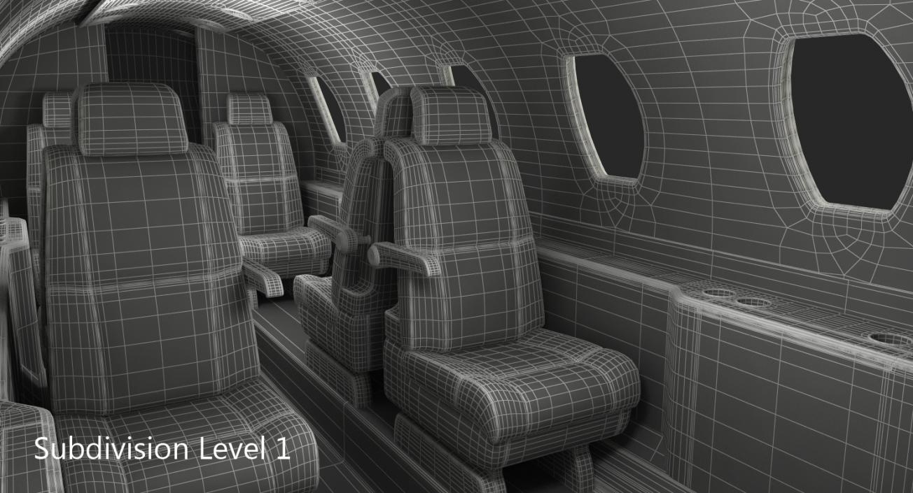 3D Business Jet Interior