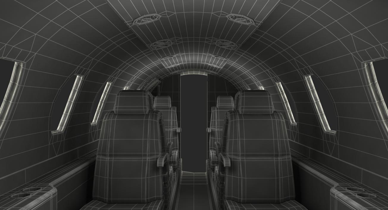 3D Business Jet Interior