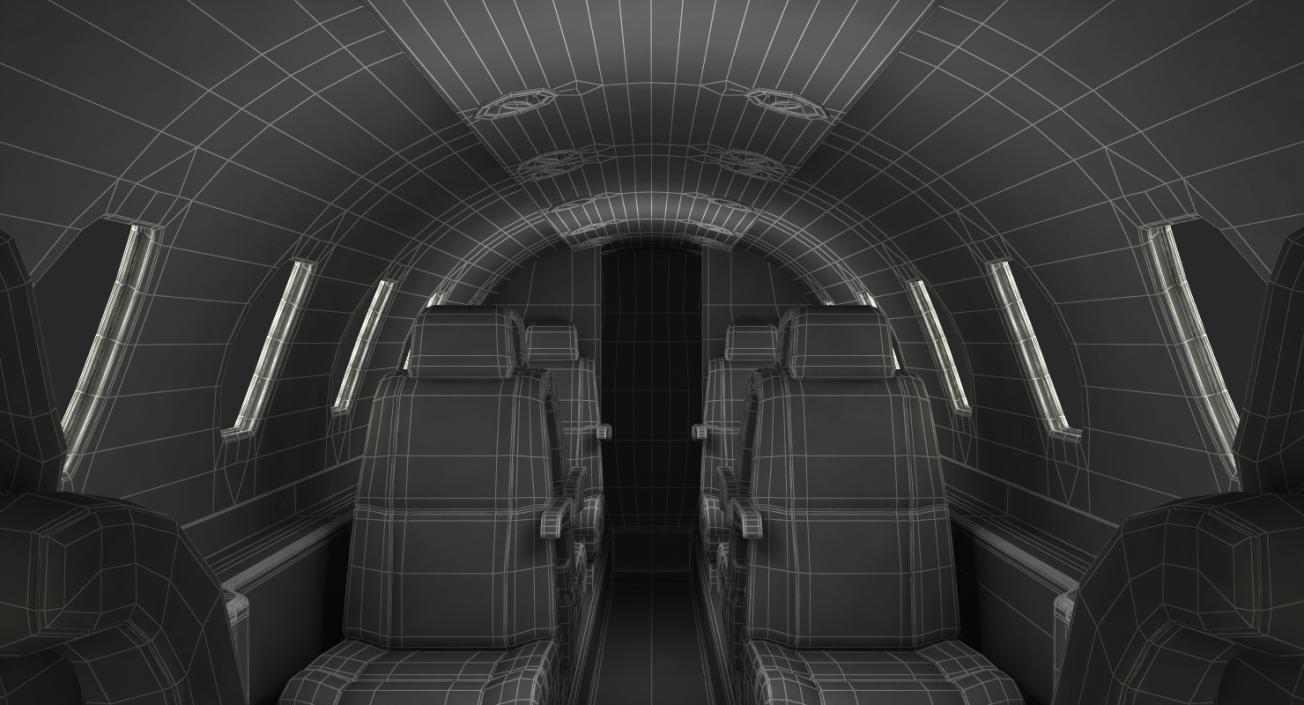 3D Business Jet Interior