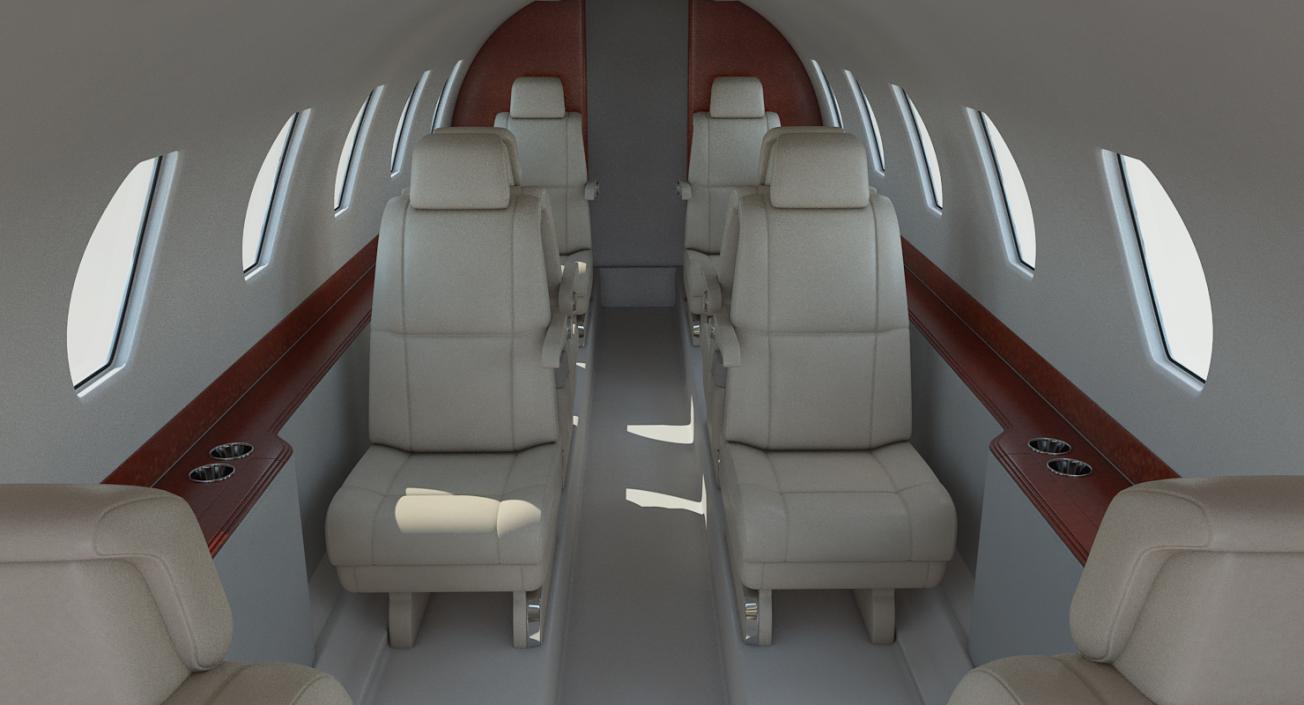 3D Business Jet Interior