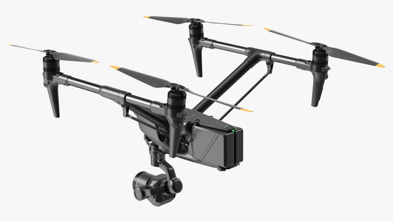 3D model DJI Inspires Drone Rigged