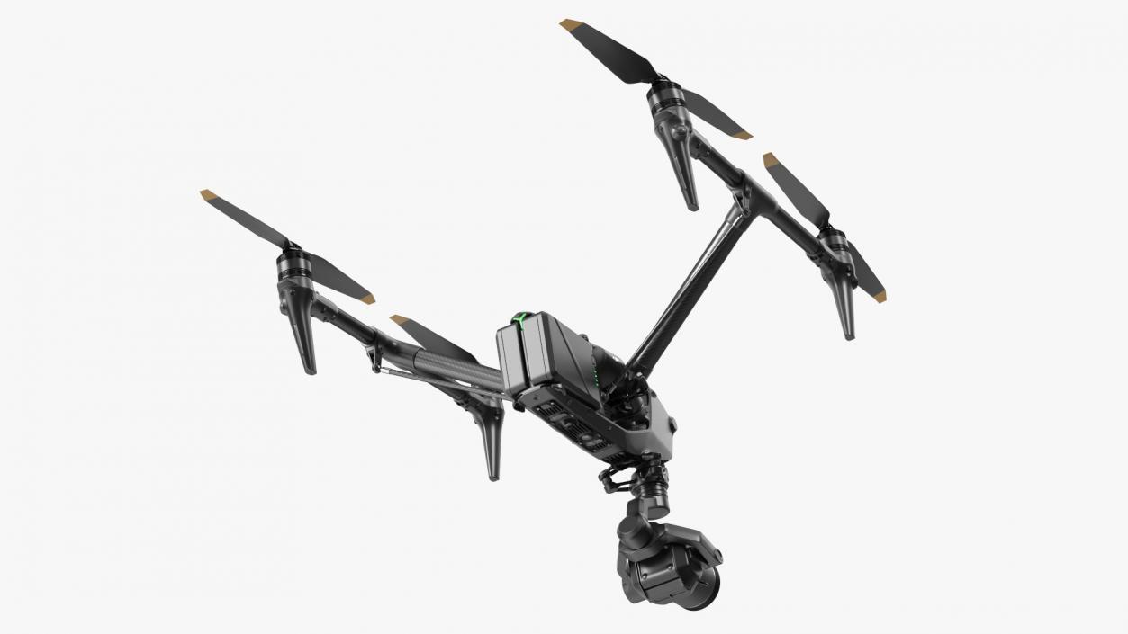 3D model DJI Inspires Drone Rigged