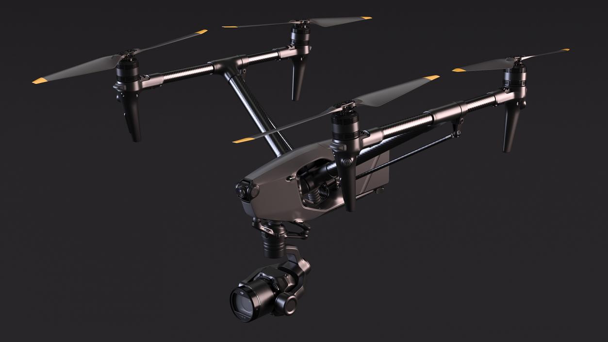 3D model DJI Inspires Drone Rigged