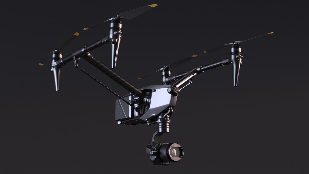 3D model DJI Inspires Drone Rigged