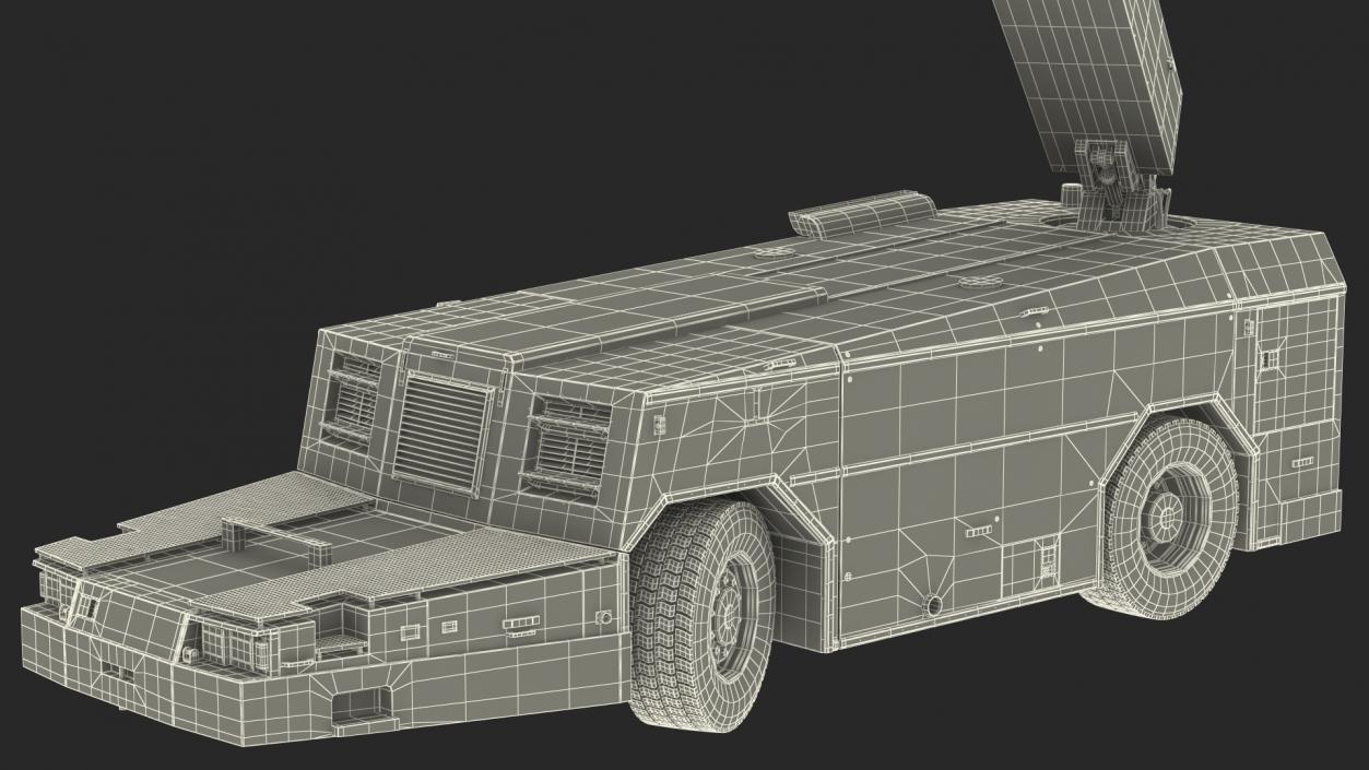 3D model Safeaero 220 Deicing Vehicle Rigged