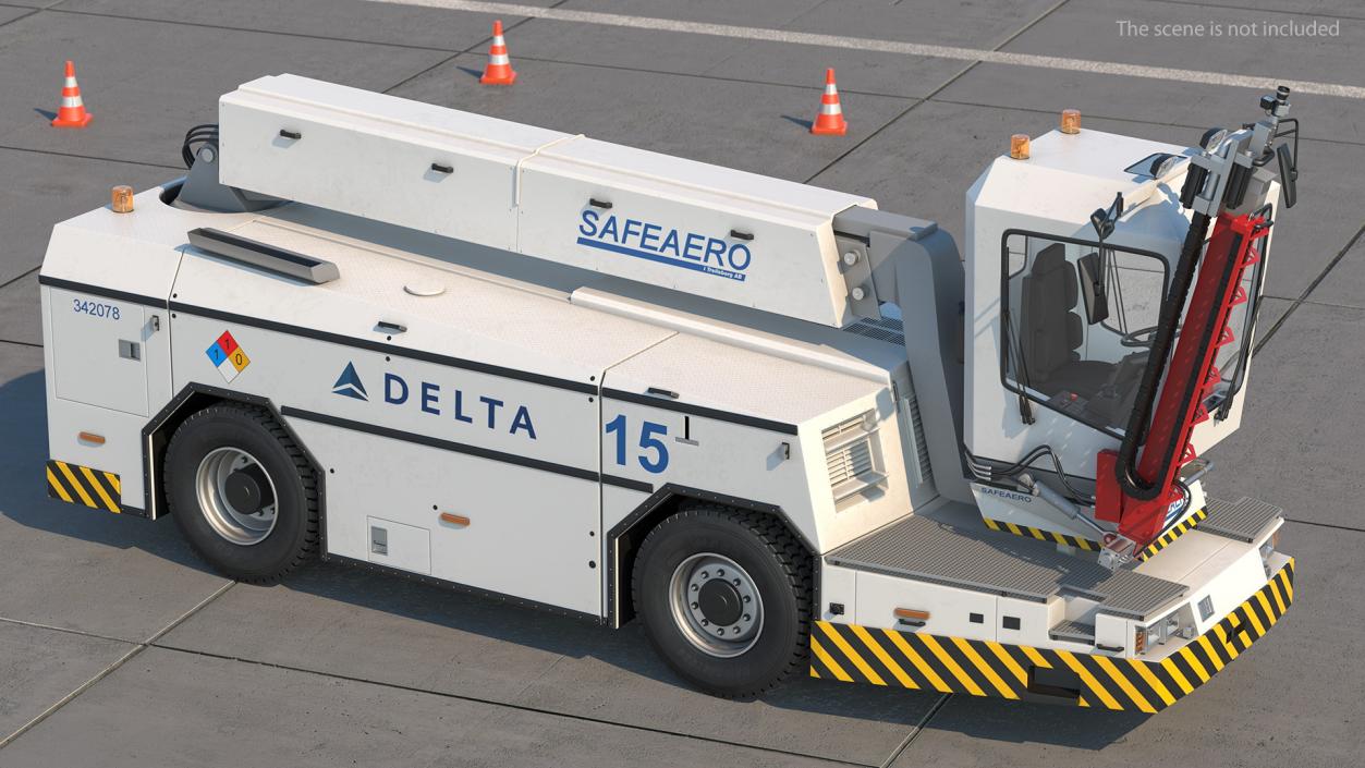 3D model Safeaero 220 Deicing Vehicle Rigged