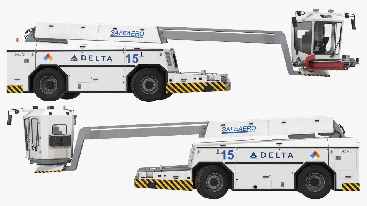 3D model Safeaero 220 Deicing Vehicle Rigged