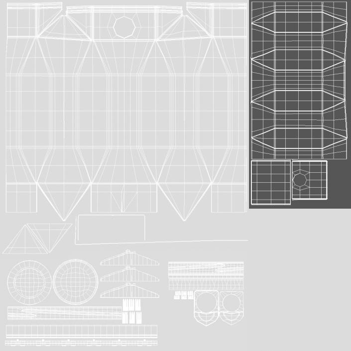 Beveled Edge Small Aseptic Carton with Cap 3D