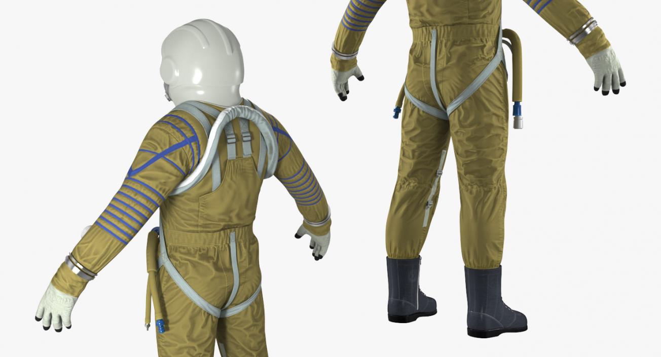 3D Space Suit Strizh with SK-1 Helmet Rigged