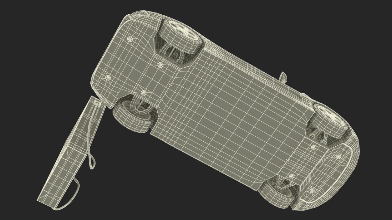 Electric Car Charging Station and Xiaomi Verdant Green 3D model