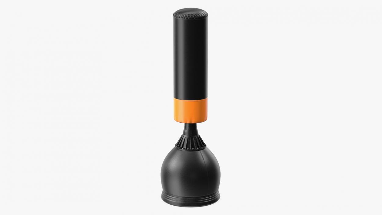 Free Standing Punch Bag Black 3D model