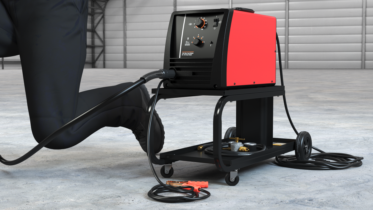 Welder with Welding Machine 3D