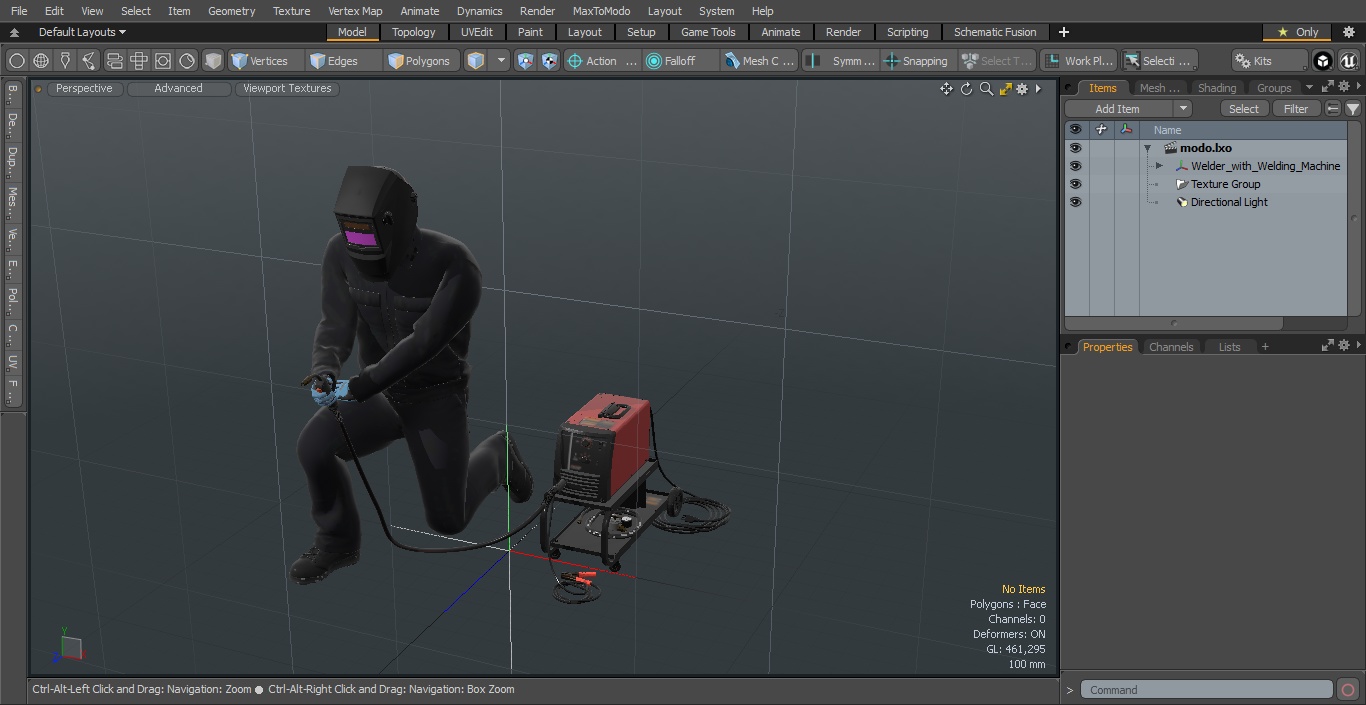 Welder with Welding Machine 3D