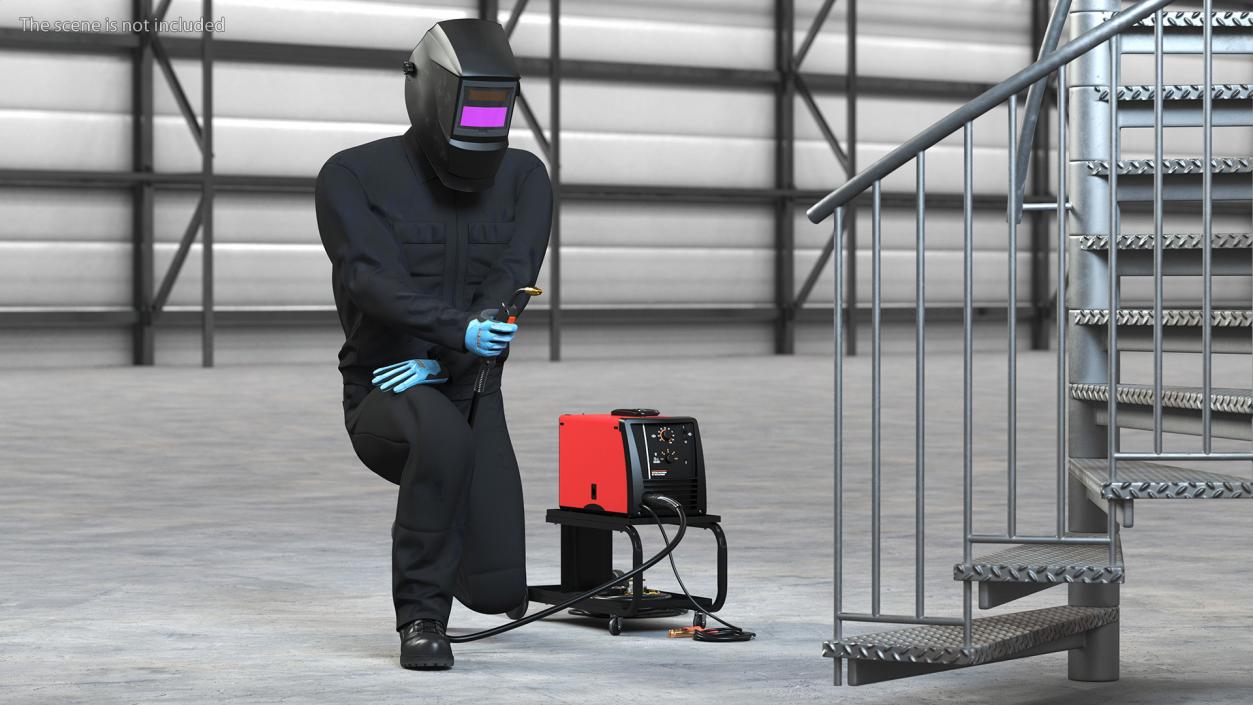 Welder with Welding Machine 3D