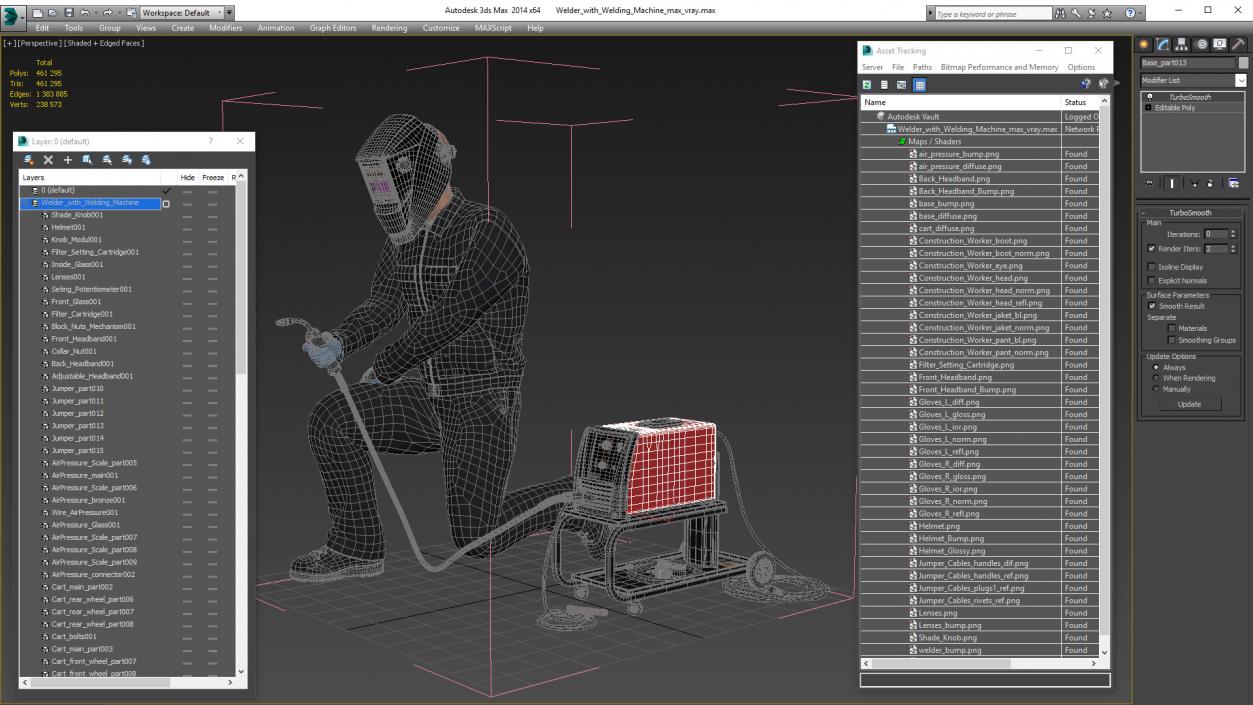 Welder with Welding Machine 3D