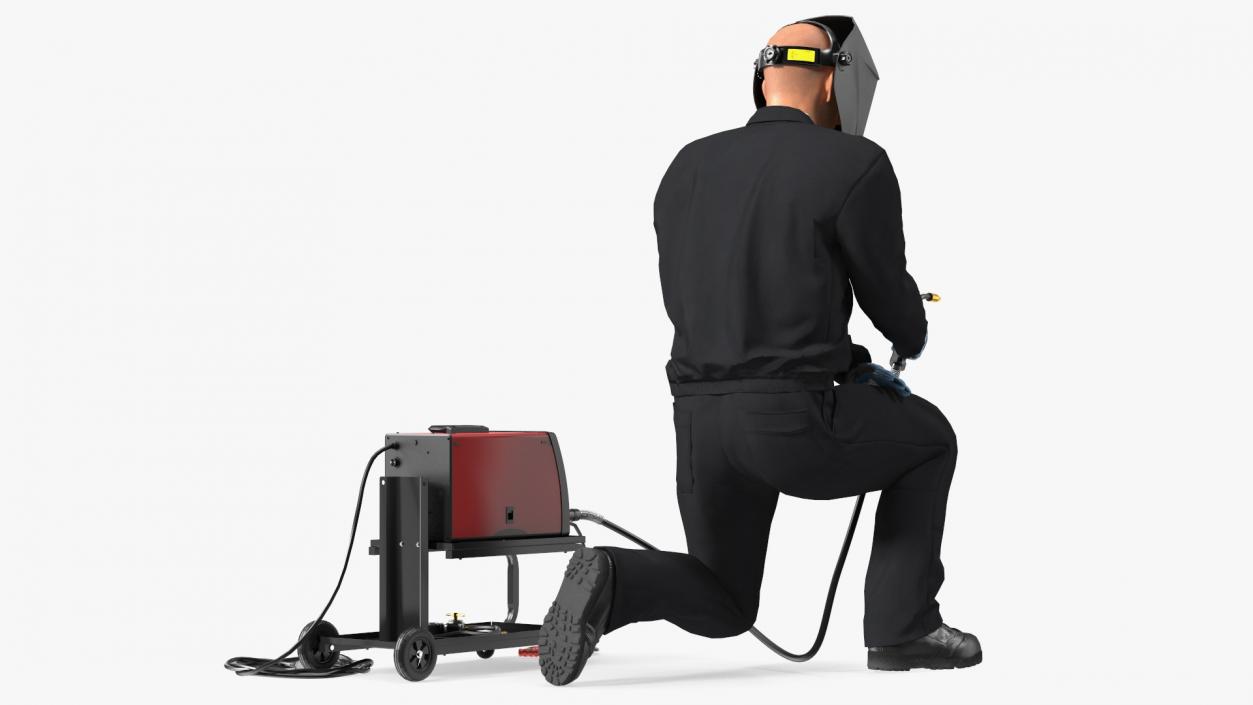 Welder with Welding Machine 3D